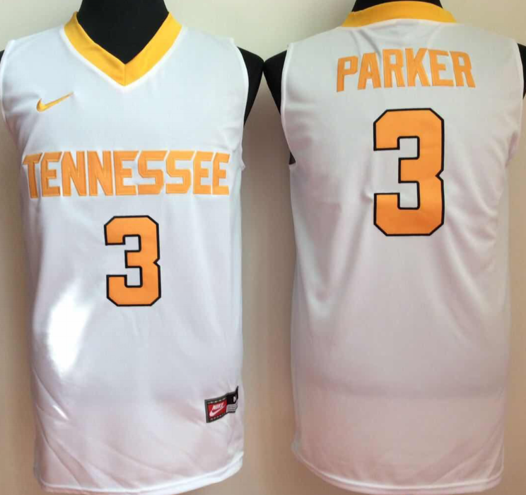 NCAA Men Tennessee Volunteers White 3->ncaa teams->NCAA Jersey